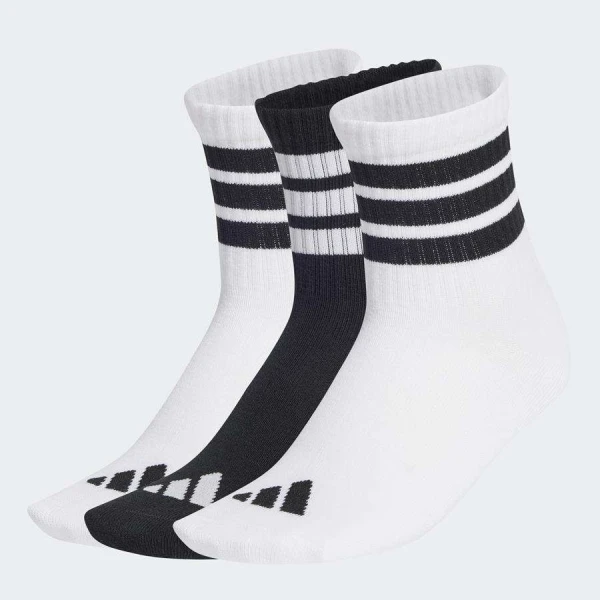 MEIA ADIDAS CREW C/3 JUNIOR - Branco/preto MEIA ADIDAS CREW C/3 JUNIOR - Branco/preto
