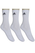 MEIA ADIDAS CREW CUSHION 3S PACOTE COM 3 - Branco