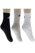 MEIA ADIDAS CREW CUSHION 3S PACOTE COM 3 - Colorido