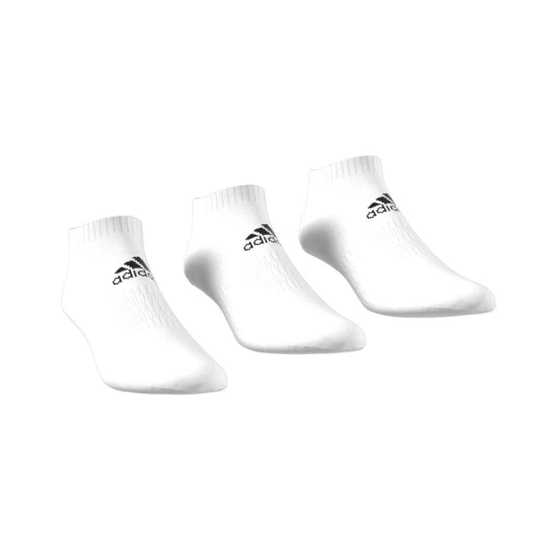 MEIA ADIDAS CUSH LOW 3PP PACOTE COM 3 PARES - Branco