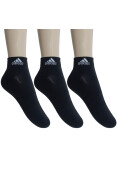 MEIA ADIDAS CUSHION ANKLE PACOTE COM 3 PARES - Preto