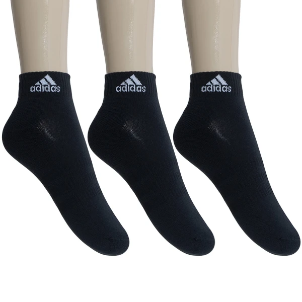 MEIA ADIDAS CUSHION ANKLE PACOTE COM 3 PARES - Preto