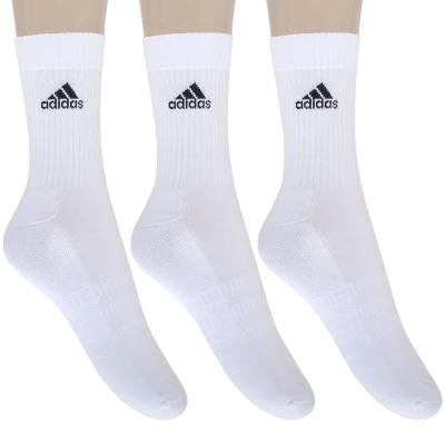 MEIA ADIDAS CUSHION CREW PACOTE COM 3 PARES - Branco