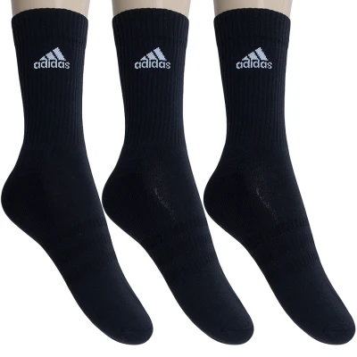 MEIA ADIDAS CUSHION CREW PACOTE COM 3 PARES - Preto