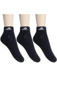 MEIA ADIDAS CUSHIONED ANKLE PACOTE COM 3 PARES - Preto