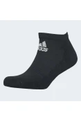 MEIA ADIDAS CUSHIONED LOW-CUT 3 PARES CANO BAIXO UNISSEX - Preto