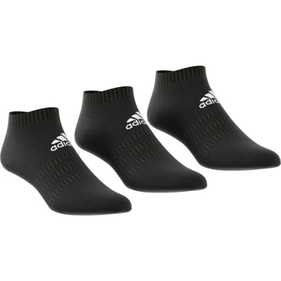 MEIA ADIDAS CUSHIONED LOW-CUT 3 PARES CANO BAIXO UNISSEX - Preto