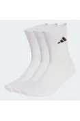 MEIA ADIDAS CUSHIONED SPORTSWEAR CREW 3/P - Branco MEIA ADIDAS CUSHIONED SPORTSWEAR CREW 3/P - Branco