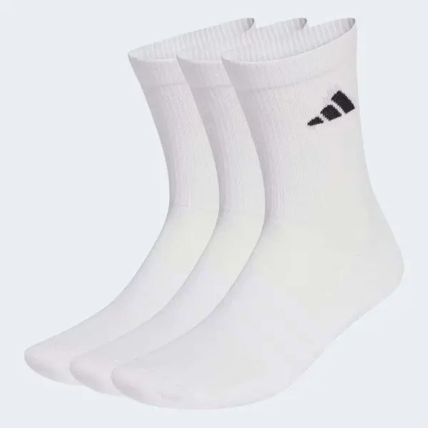 MEIA ADIDAS CUSHIONED SPORTSWEAR CREW 3/P - Branco