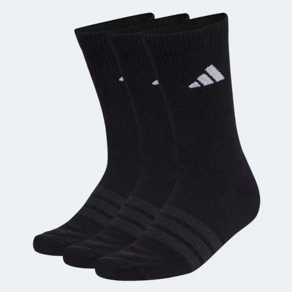 MEIA ADIDAS CUSHIONED SPORTSWEAR CREW 3/P - Preto