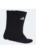 MEIA ADIDAS CUSHIONED SPORTSWEAR CREW 3/P - Preto MEIA ADIDAS CUSHIONED SPORTSWEAR CREW 3/P - Preto