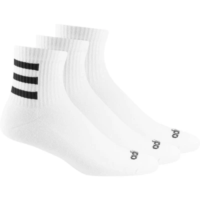 MEIA ADIDAS HC 3S QUART PACOTE COM 3 PARES UNISSEX - Branco