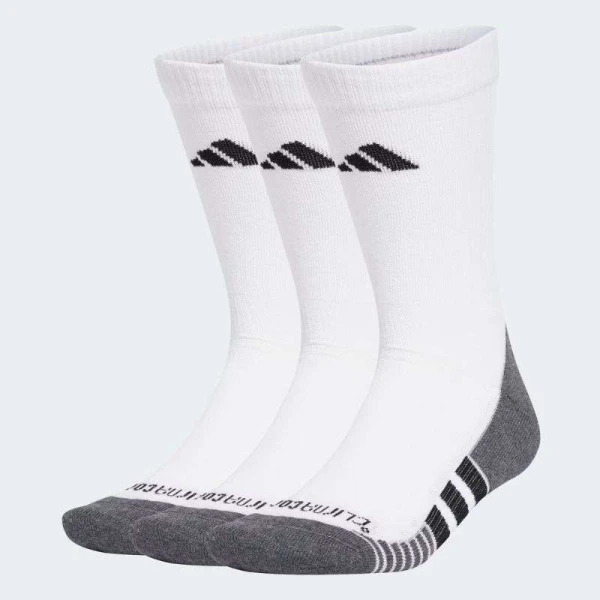 MEIA ADIDAS PERFORMANCE CLIMACOOL 3/P - Branco/grafite