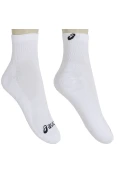 MEIA ASICS BASIC STRETCH QUARTER PACOTE COM 3 - Branco