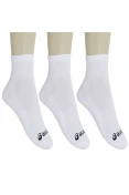 MEIA ASICS BASIC STRETCH QUARTER PACOTE COM 3 - Branco