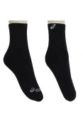 MEIA ASICS BASIC STRETCH QUARTER PACOTE COM 3 - Branco/preto