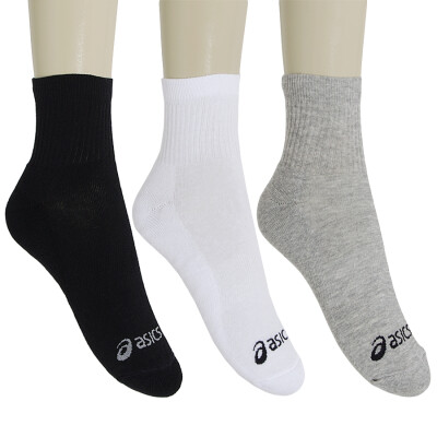 MEIA ASICS BASIC STRETCH QUARTER PACOTE COM 3 - Colorido