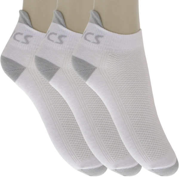 MEIA ASICS COTTON LOW PACOTE COM 3 - Branco