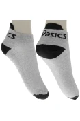 MEIA ASICS COTTON LOW PACOTE COM 3 - Branco/cinza