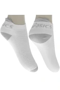 MEIA ASICS COTTON LOW PACOTE COM 3 - Branco/cinza