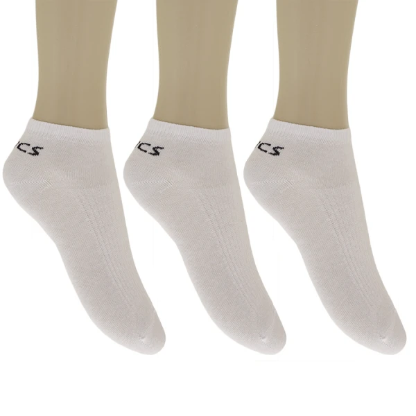 MEIA ASICS COTTON SPORTS LOW CUT PACOTE COM 3 - Branco MEIA ASICS COTTON SPORTS LOW CUT PACOTE COM 3 - Branco