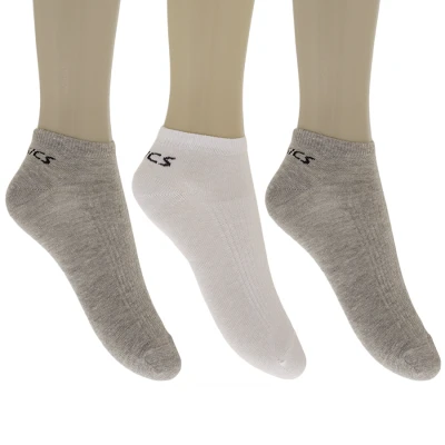 MEIA ASICS COTTON SPORTS LOW CUT PACOTE COM 3 - Cinza/branco MEIA ASICS COTTON SPORTS LOW CUT PACOTE COM 3 - Cinza/branco