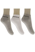 MEIA ASICS COTTON SPORTS LOW CUT PACOTE COM 3 - Cinza/branco MEIA ASICS COTTON SPORTS LOW CUT PACOTE COM 3 - Cinza/branco