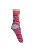MEIA ASICS HEATHER QUARTER - Cinza/pink