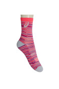 MEIA ASICS HEATHER QUARTER - Cinza/pink