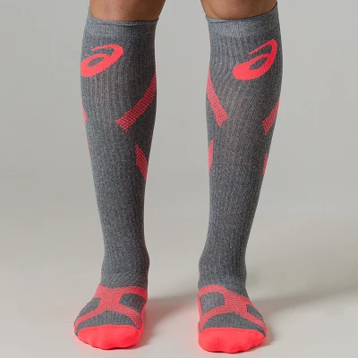 MEIA ASICS HIGH COMPRESSÃO - Laranja/cinza