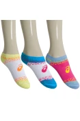 MEIA ASICS INFANTIL PACOTE COM 3 PARES - Colorido