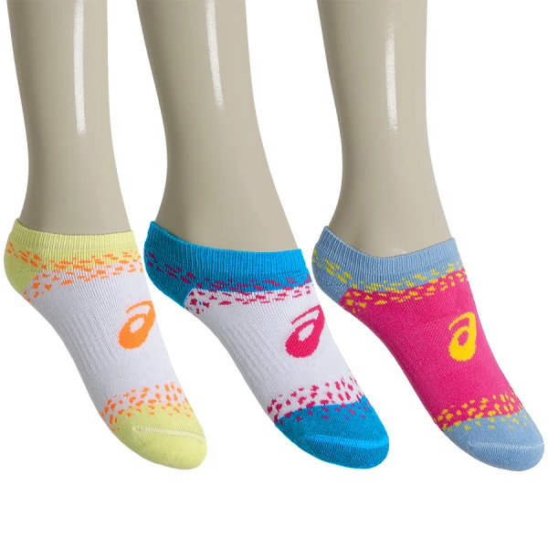 MEIA ASICS INFANTIL PACOTE COM 3 PARES - Colorido