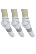 MEIA ASICS QUICK LYTE SINGLE PACOTE COM 3 - Branco