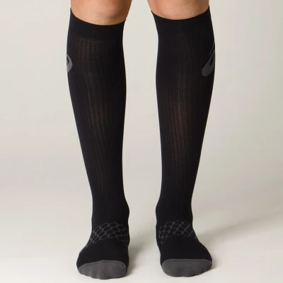 MEIA ASICS RECOVERY COMPRESSÃO - Preto/grafite