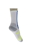 MEIA ASICS RESOLUTION CREW - Branco/azul