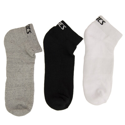 MEIA ASICS STRETCH LOW CUT ASSORTED TAMANHO 39-43 PACOTE COM 3 - Colorido