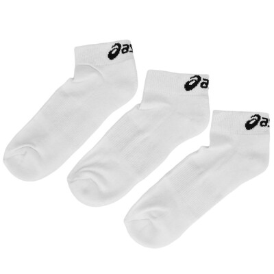 MEIA ASICS STRETCH LOW CUT ASSORTED TAMANHO 39-43 PACOTE COM 3 - Branco