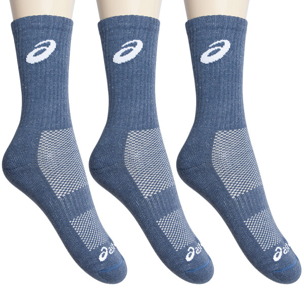 MEIA ASICS TENNIS CREW PACOTE COM 3 - Marinho