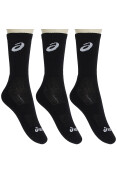 MEIA ASICS TENNIS CREW PACOTE COM 3 - Preto