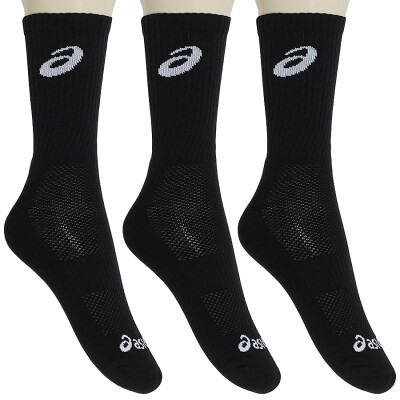 MEIA ASICS TENNIS CREW PACOTE COM 3 - Preto