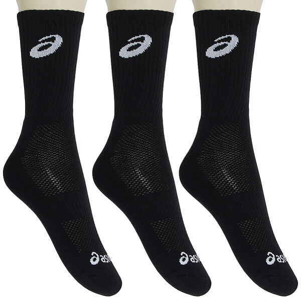 MEIA ASICS TENNIS CREW PACOTE COM 3 - Preto