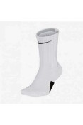 MEIA DE BASQUTE NIKE ELITE CREW - Branco/preto