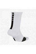 MEIA DE BASQUTE NIKE ELITE CREW - Branco/preto