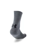 MEIA DE TREINO UNDER ARMOUR CORE COTTON CREW UNISSEX - PACOTE COM 3 PARES - Colorido