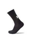 MEIA DE TREINO UNDER ARMOUR CORE COTTON CREW UNISSEX - PACOTE COM 3 PARES - Preto