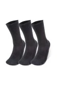 MEIA DE TREINO UNDER ARMOUR CORE COTTON CREW UNISSEX - PACOTE COM 3 PARES - Preto