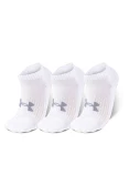 MEIA DE TREINO UNDER ARMOUR CORE COTTON LOCUT UNISSEX - PACOTE COM 3 PARES - Branco MEIA DE TREINO UNDER ARMOUR CORE COTTON LOCUT UNISSEX - PACOTE COM 3 PARES - Branco