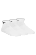 MEIA MIZUNO BASIC CANO BAIXO KIT COM 3 PARES UNISSEX - Branco