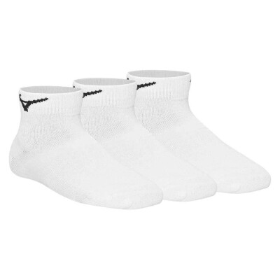 MEIA MIZUNO BASIC CANO BAIXO KIT COM 3 PARES UNISSEX - Branco