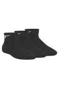 MEIA MIZUNO BASIC CANO BAIXO KIT COM 3 PARES UNISSEX - Preto